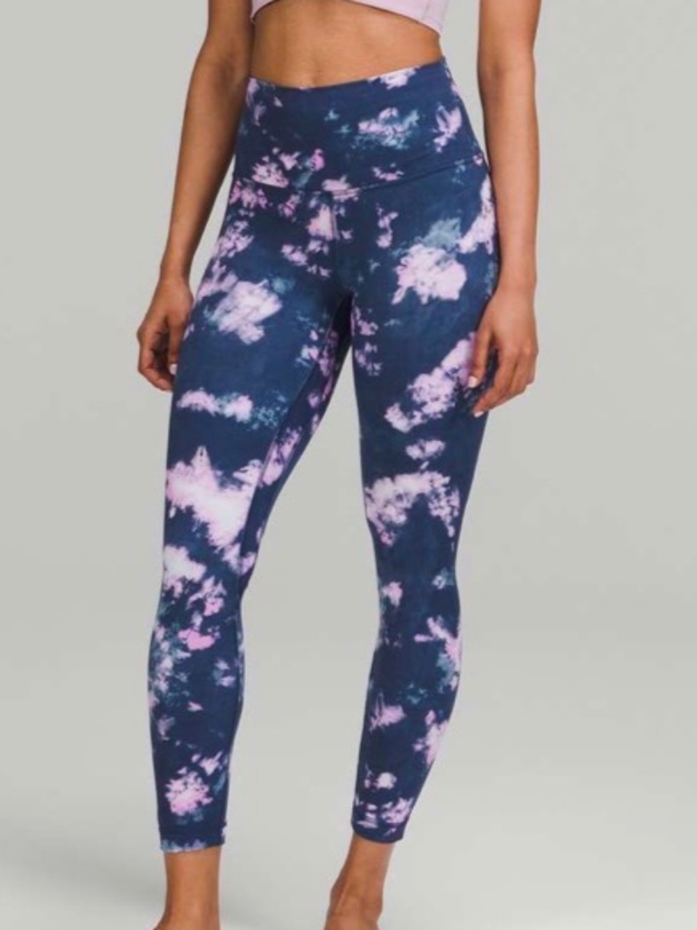 💐NWT💐 Lululemon Align High-Rise Pant 25" Circulate Tie Dye Mineral Blue Multi